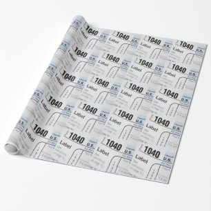 1040Tax Wrapping Paper