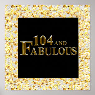 104 Birthday Poster