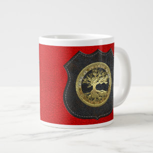 [104] Golden Celtic Tree of Life [3D] Large Coffee Mug