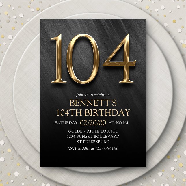 104th Birthday Invitation (Creator Uploaded)