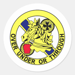 104th Cavalry Regiment-Insignia Colour patch Classic Round Sticker