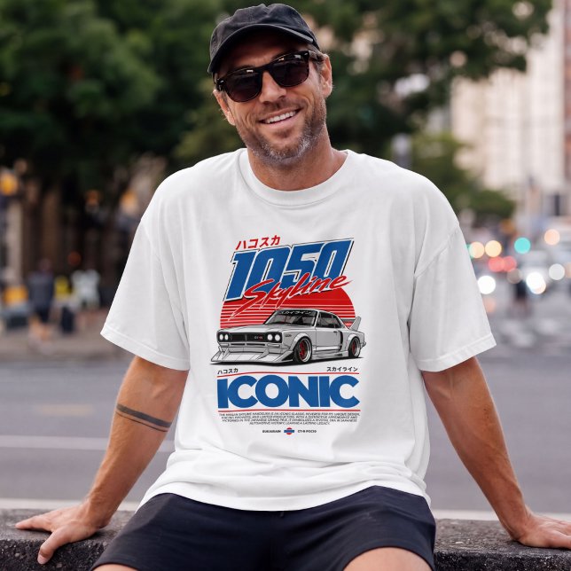 1050 Skyline JDM Retro Car T-Shirt (Creator Uploaded)