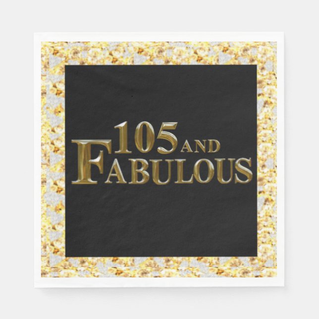 105 Birthday  Napkin (Front)