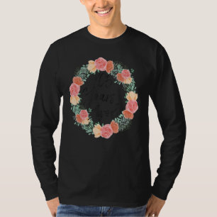 105 Years Loved Men Women 105 Years Old Florals 10 T-Shirt