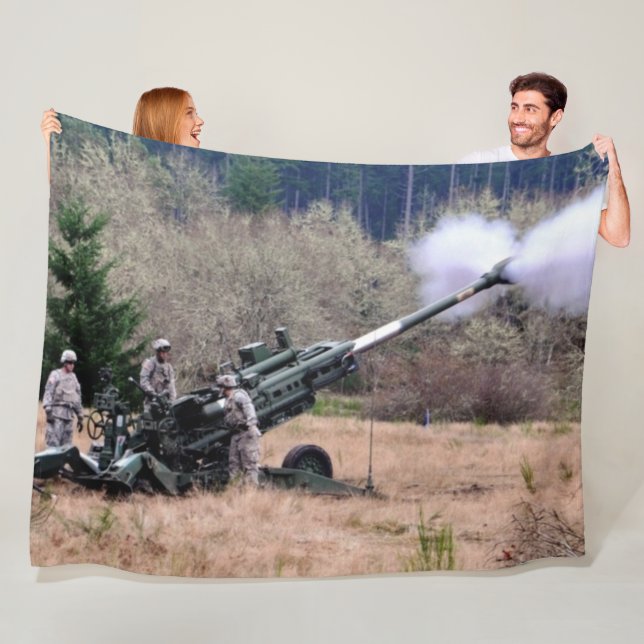 105mm HOWITZER Fleece Blanket (In Situ)