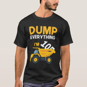 105Th Birthday Construction Truck Dumper 105 Year  T-Shirt
