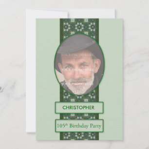 105th Birthday Party Invitation Add a Picture and