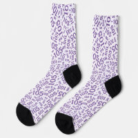 105th Birthday Purple/White Random Number Pattern