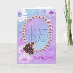105th Bithday party Invitation