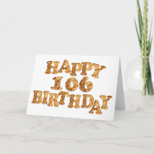 106th Birthday card for a cookie lover