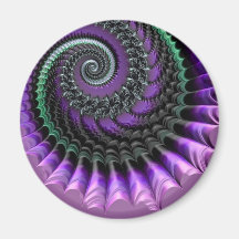 108-77 purple & green metallic spiral magnet