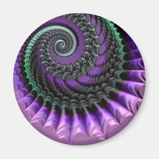 108-77 purple & green metallic spiral magnet