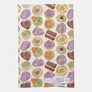108 Asian Cookies Tea Towel