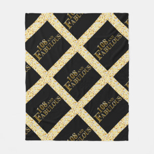108 Birthday  Fleece Blanket