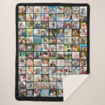 108 Photo Collage Square Pictures Sherpa Blanket<br><div class="desc">Making your own photo memory blanket is a great way to cherish and treasure special memories. Utilising this easy-to-upload photo collage template makes it simple to add 108 pictures on your choice of colour blanket. Creates a keepsake gift for family and friends for every day, to commemorate a special occasion...</div>
