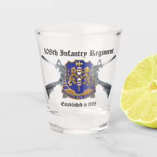 108th Infantry Regiment Shot Glass