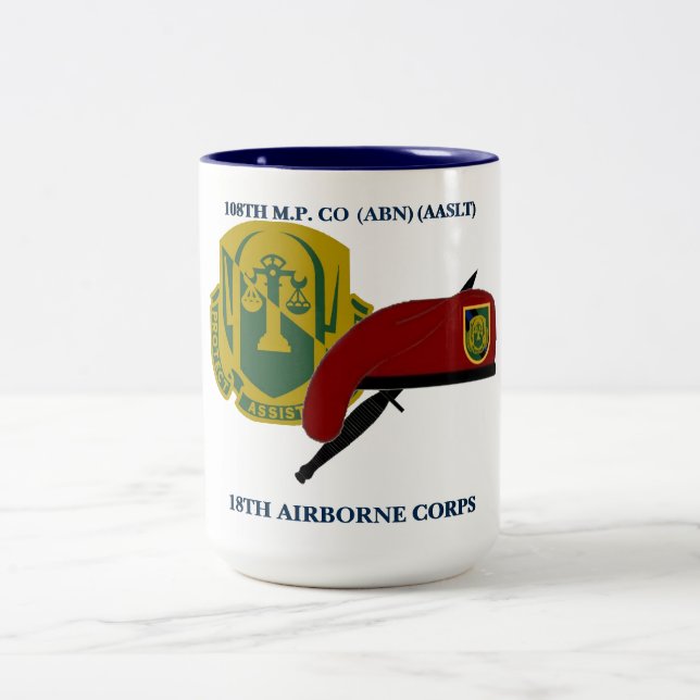 108TH MILITARY POLICE COMPANY 18TH AIRBORNE MUG (Center)