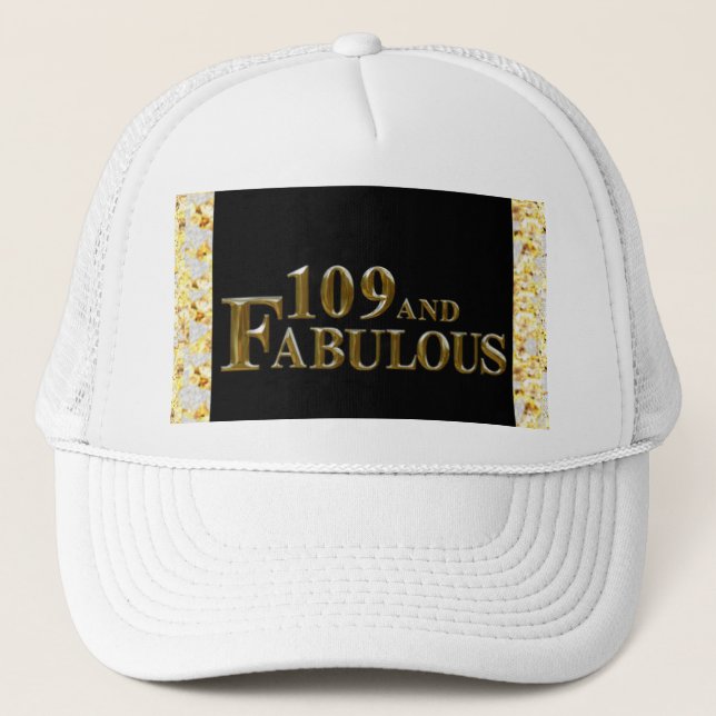 109 Birthday  Trucker Hat (Front)
