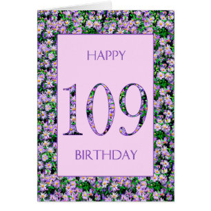 109th Birthday Purple Daisies