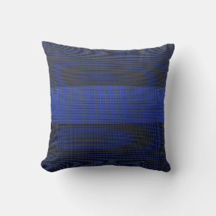 10,000 Thin Blue Line Buttons Cushion