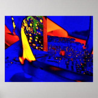 10^23 Red Blue  Poster