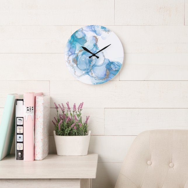 10.75" Resin Round Acrylic Wall Clock (Reading Room)