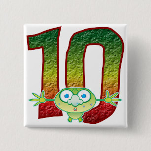 10 Age Ghoul 15 Cm Square Badge
