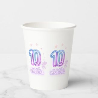 10 and Totally Magical Girls’ Birthday Paper Cups