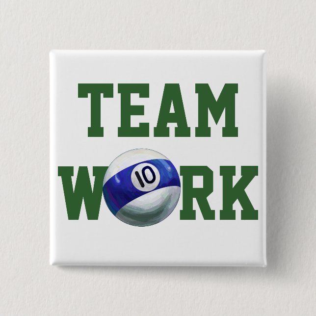 10 Ball 15 Cm Square Badge (Front)