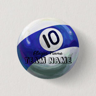 10 Ball 3 Cm Round Badge