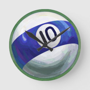 10 Ball Round Clock
