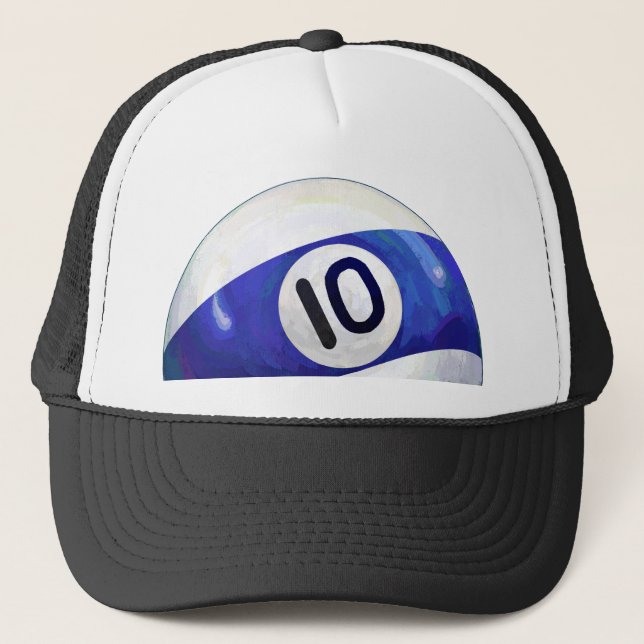 10 Ball Trucker Hat (Front)