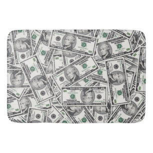 $10 Bill Money Pattern Bath Mat