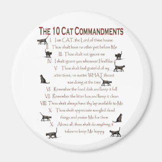 10 CAT Commandments Magnet