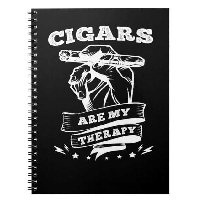 10.Cigars Are My Therapy Notebook (Front)