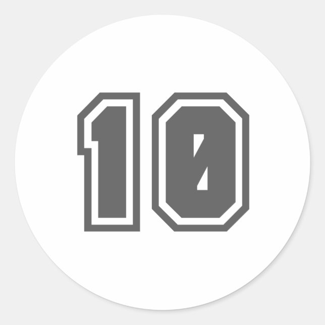 10 CLASSIC ROUND STICKER (Front)