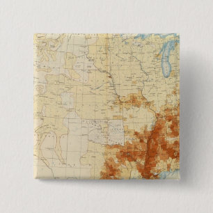 10 Coloured population 1890 15 Cm Square Badge