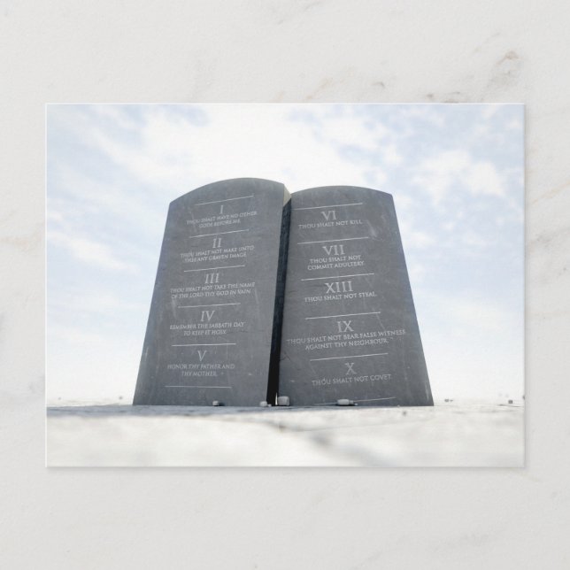 10 Commandments In Desert Postcard (Front)