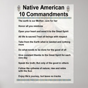 10 commandments NA Poster