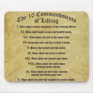 10 Commandments of Lifting Mouse Pad
