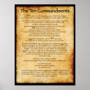 10 Commandments Poster