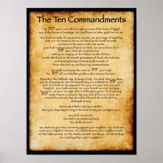 10 Commandments Poster