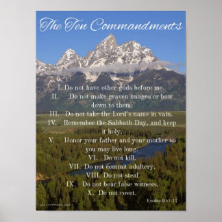 10 Commandments Poster