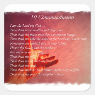10 Commandments  Stickers