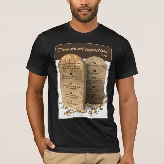 10 commandments T-Shirt (Front)