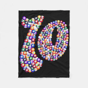 10 Composed Of Billiard Pool Table  Fleece Blanket