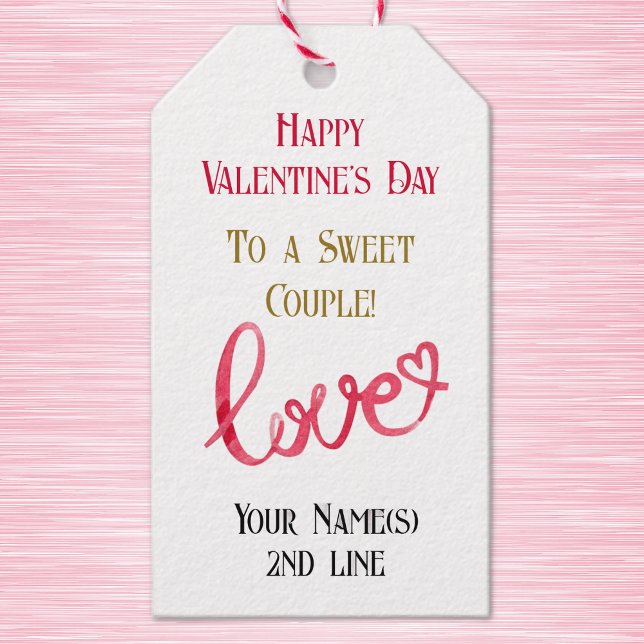 10 Couple Happy Valentine's Day Name Gift Tags (Creator Uploaded)