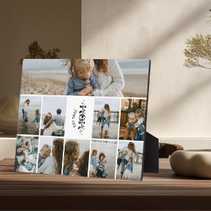 10 Custom Photo Collage Best Mum Ever  Plaque