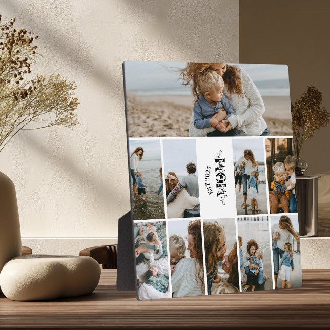 10 Custom Photo Collage Best Mum Ever  Plaque (Creator Uploaded)