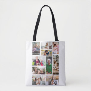 10 Custom Photo Collage Tote Bag